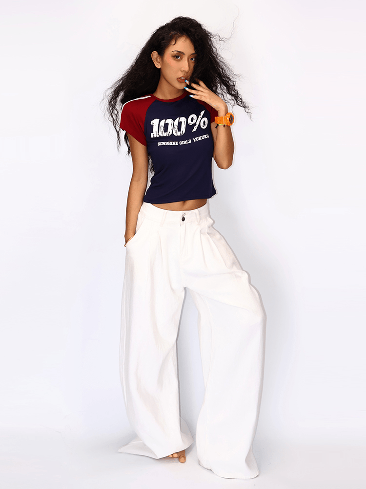 Retro Raglan Graphic Tee - COPPING THREADS - Yokuku