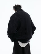 Retro Ribbed V - Neck Sweater - COPPING THREADS - ArguE CulturE