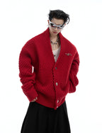 Retro Ribbed V - Neck Sweater - COPPING THREADS - ArguE CulturE