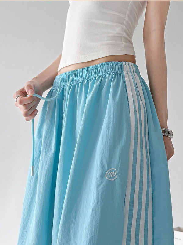 Retro Side-Stripe Wide-Leg Pants - CT66193 - COPPING THREADS - CT ORIGINALS