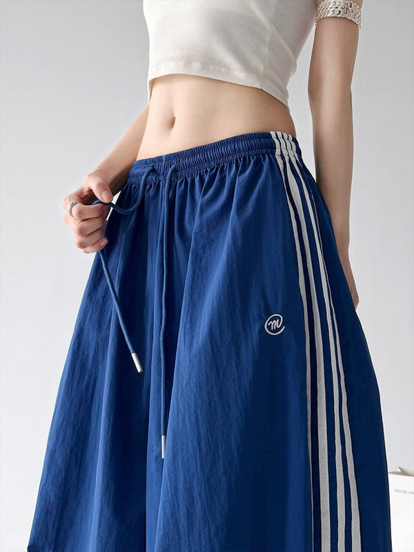 Retro Side-Stripe Wide-Leg Pants - CT66193 - COPPING THREADS - CT ORIGINALS