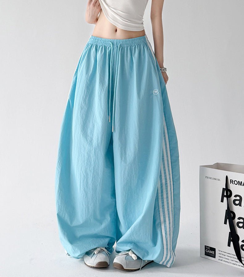 Retro Side-Stripe Wide-Leg Pants - CT66193 - COPPING THREADS - CT ORIGINALS