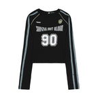 Retro Sports Jersey Long Sleeve Tee - COPPING THREADS - CHICISLAND