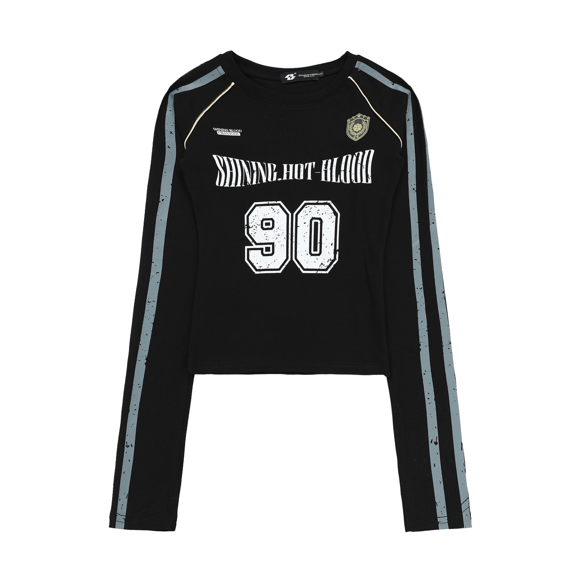 Retro Sports Jersey Long Sleeve Tee - COPPING THREADS - CHICISLAND