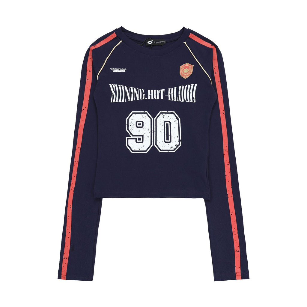 Retro Sports Jersey Long Sleeve Tee - COPPING THREADS - CHICISLAND