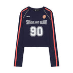 Retro Sports Jersey Long Sleeve Tee - COPPING THREADS - CHICISLAND