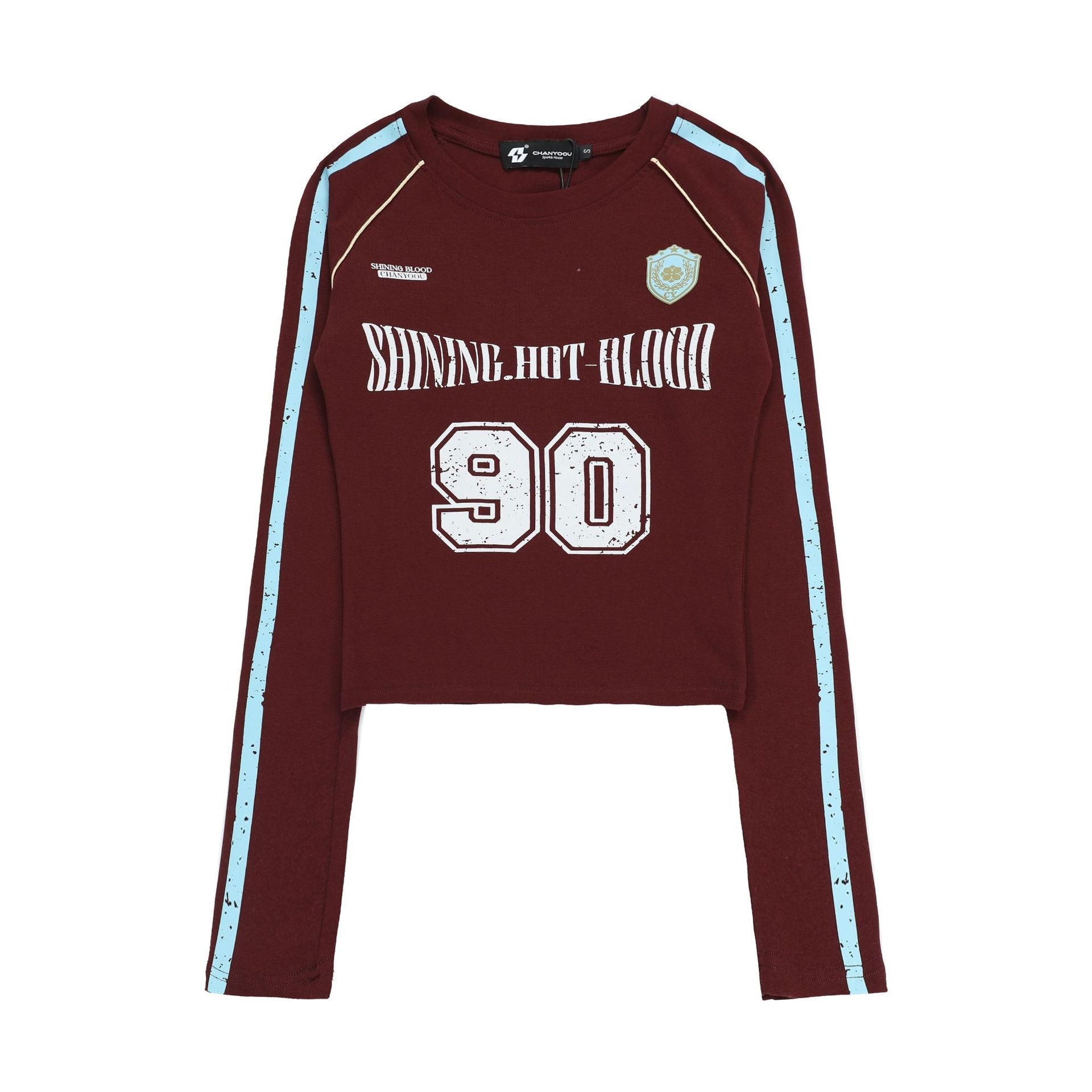 Retro Sports Jersey Long Sleeve Tee - COPPING THREADS - CHICISLAND