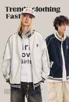 Retro Stand Collar Zip - Up Knit Jacket - COPPING THREADS - CATTEE