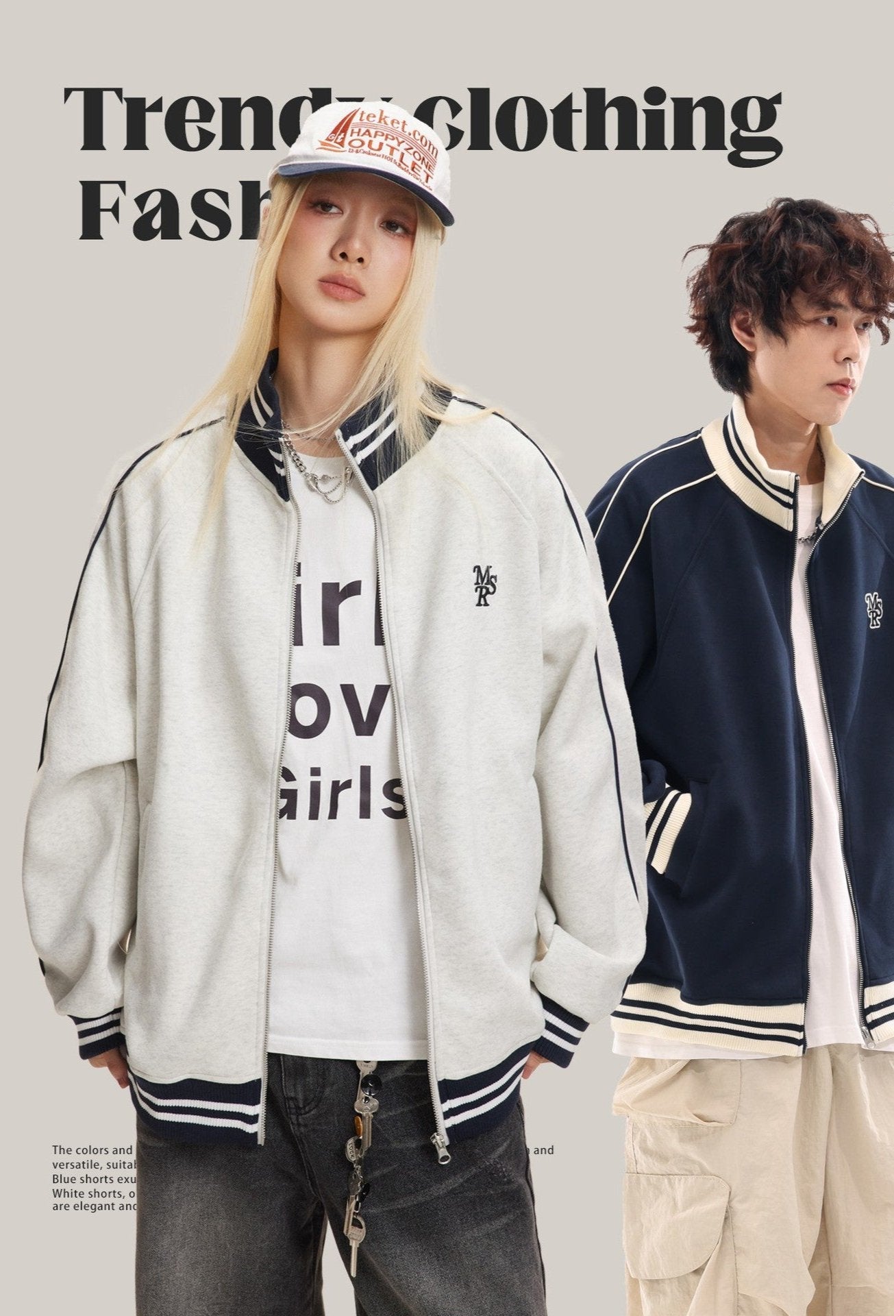 Retro Stand Collar Zip - Up Knit Jacket - COPPING THREADS - CATTEE