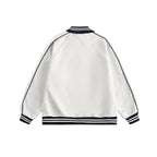 Retro Stand Collar Zip - Up Knit Jacket - COPPING THREADS - CATTEE