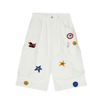 Retro Star Embroidered Multi - Pocket Cargo Shorts - COPPING THREADS - CT Select
