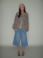 Retro Star‑Waist Mid‑Length Sweat Shorts - COPPING THREADS - MOROMORO