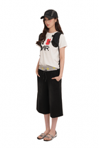 Retro Star‑Waist Mid‑Length Sweat Shorts - COPPING THREADS - MOROMORO