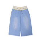 Retro Star‑Waist Mid‑Length Sweat Shorts - COPPING THREADS - MOROMORO