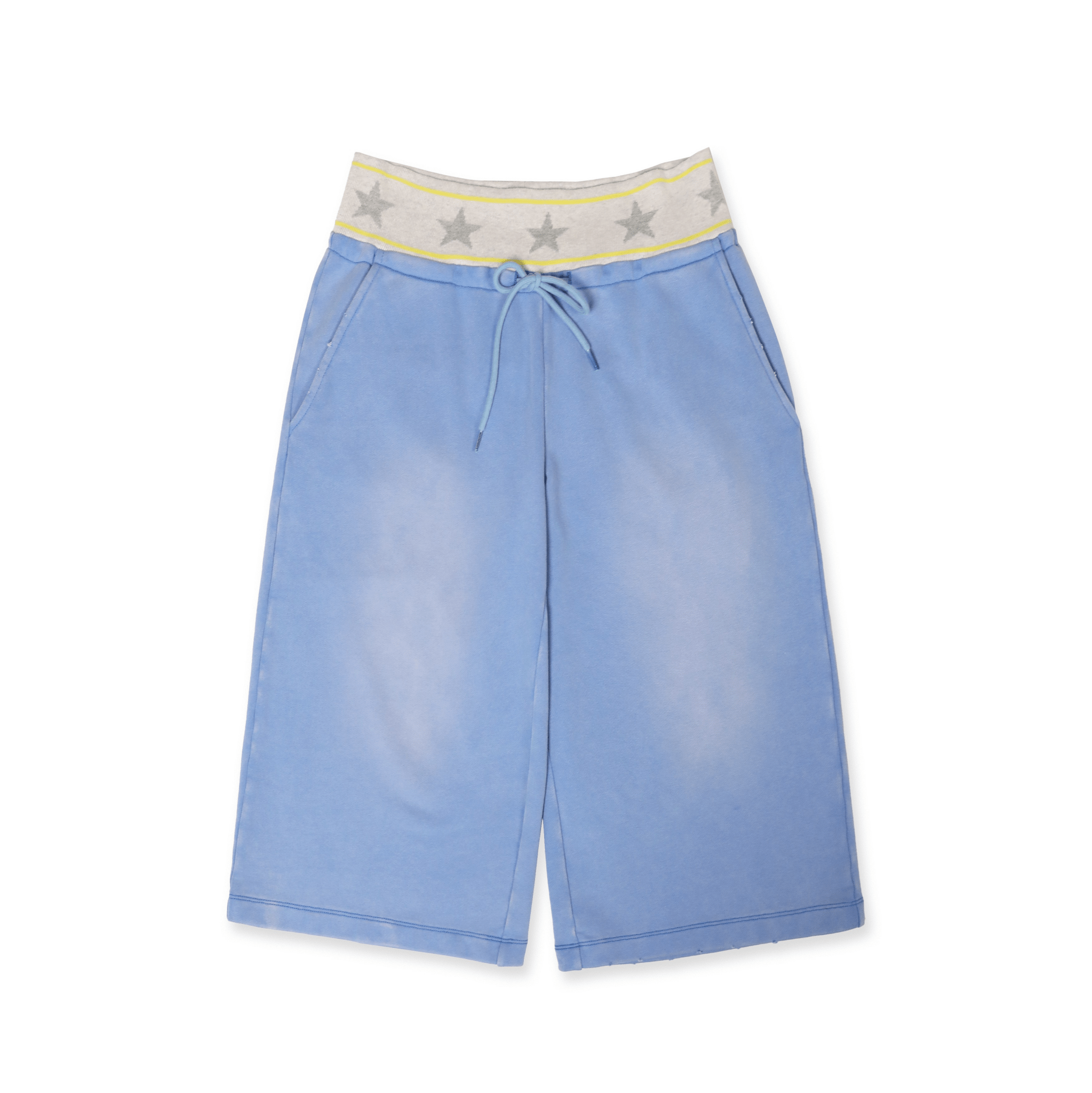 Retro Star‑Waist Mid‑Length Sweat Shorts - COPPING THREADS - MOROMORO