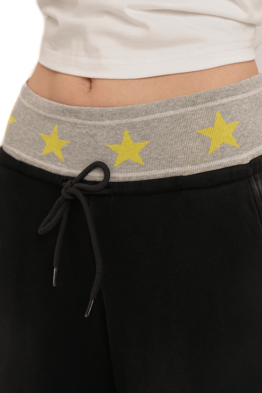 Retro Star‑Waist Mid‑Length Sweat Shorts - COPPING THREADS - MOROMORO