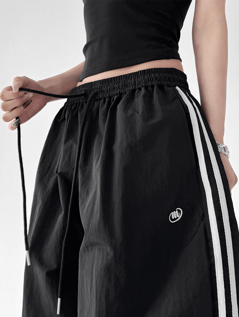 Retro Stripe Panel Wide - Leg Drawstring Pants – CT6618 - COPPING THREADS - CT Select