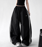 Retro Stripe Panel Wide - Leg Drawstring Pants – CT6618 - COPPING THREADS - CT Select