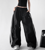 Retro Stripe Panel Wide - Leg Drawstring Pants – CT6618 - COPPING THREADS - CT Select