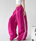 Retro Stripe Panel Wide - Leg Drawstring Pants – CT6618 - COPPING THREADS - CT Select
