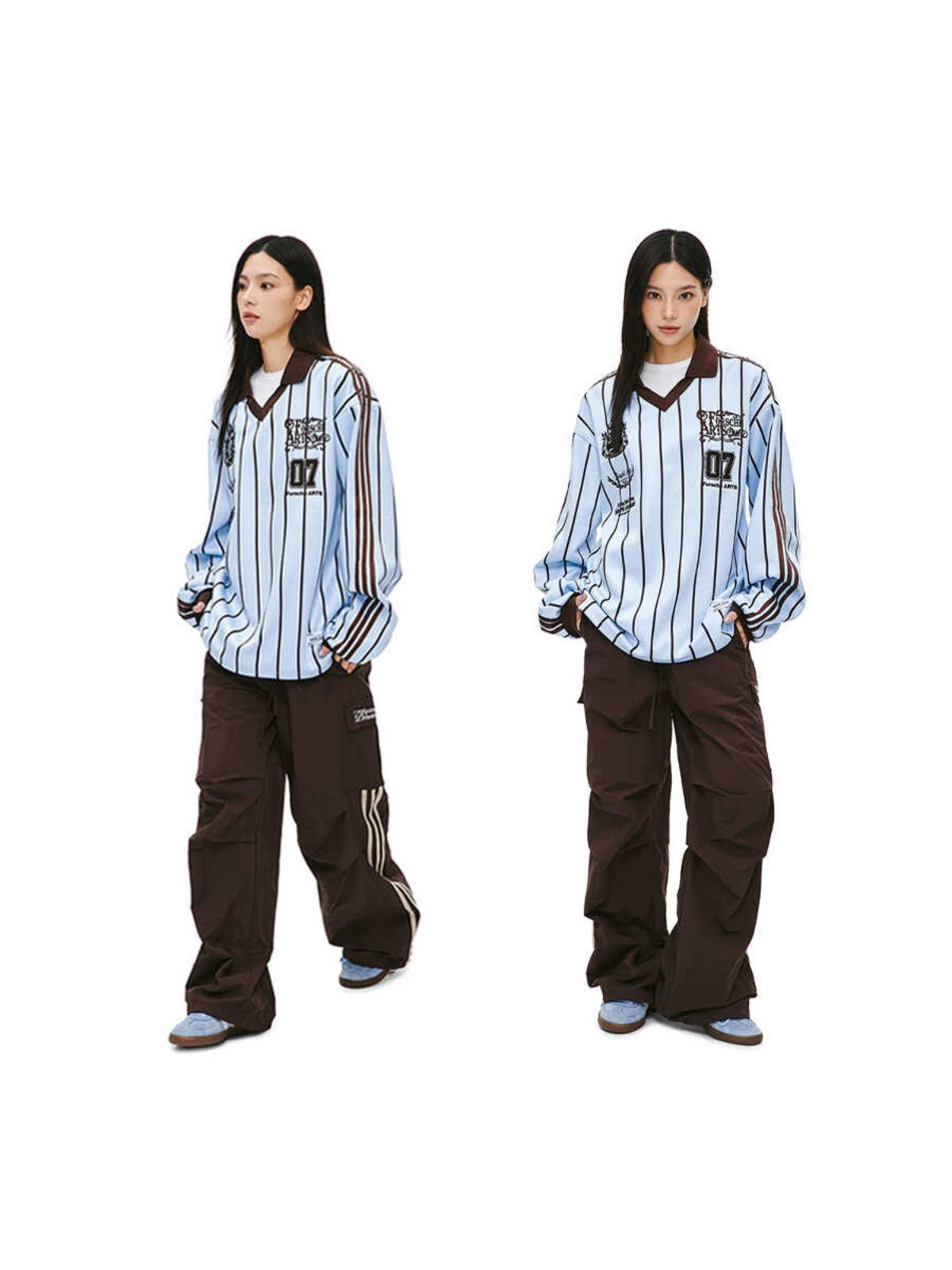 Retro Stripe Polo Sweatshirt - COPPING THREADS - CT Select