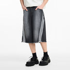 Retro Striped Cargo Jorts - COPPING THREADS - Harsh and Cruel