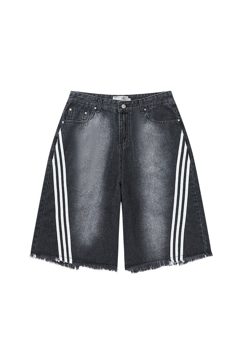 Retro Striped Cargo Jorts - COPPING THREADS - Harsh and Cruel
