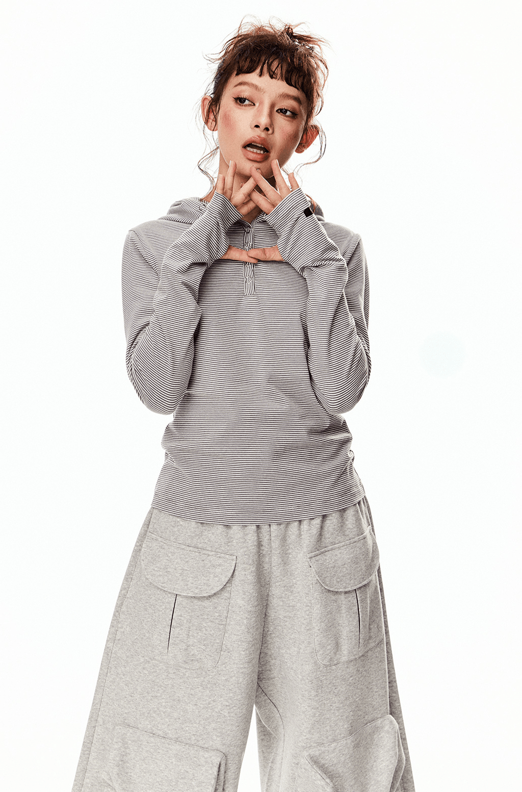 Retro Striped Slim - Fit Hoodie - COPPING THREADS - CT Select