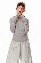 Retro Striped Slim - Fit Hoodie - COPPING THREADS - CT Select