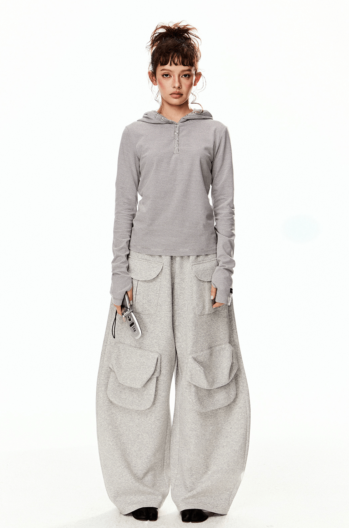 Retro Striped Slim - Fit Hoodie - COPPING THREADS - CT Select