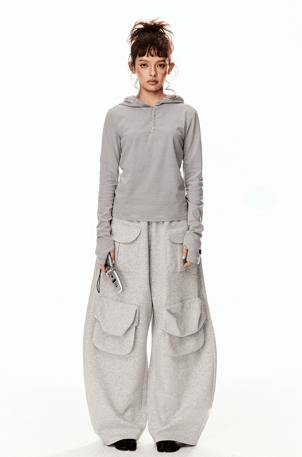 Retro Striped Slim - Fit Hoodie - COPPING THREADS - CT Select