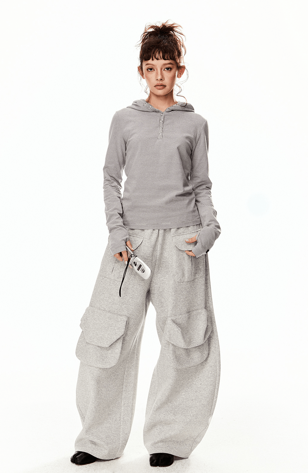 Retro Striped Slim - Fit Hoodie - COPPING THREADS - CT Select