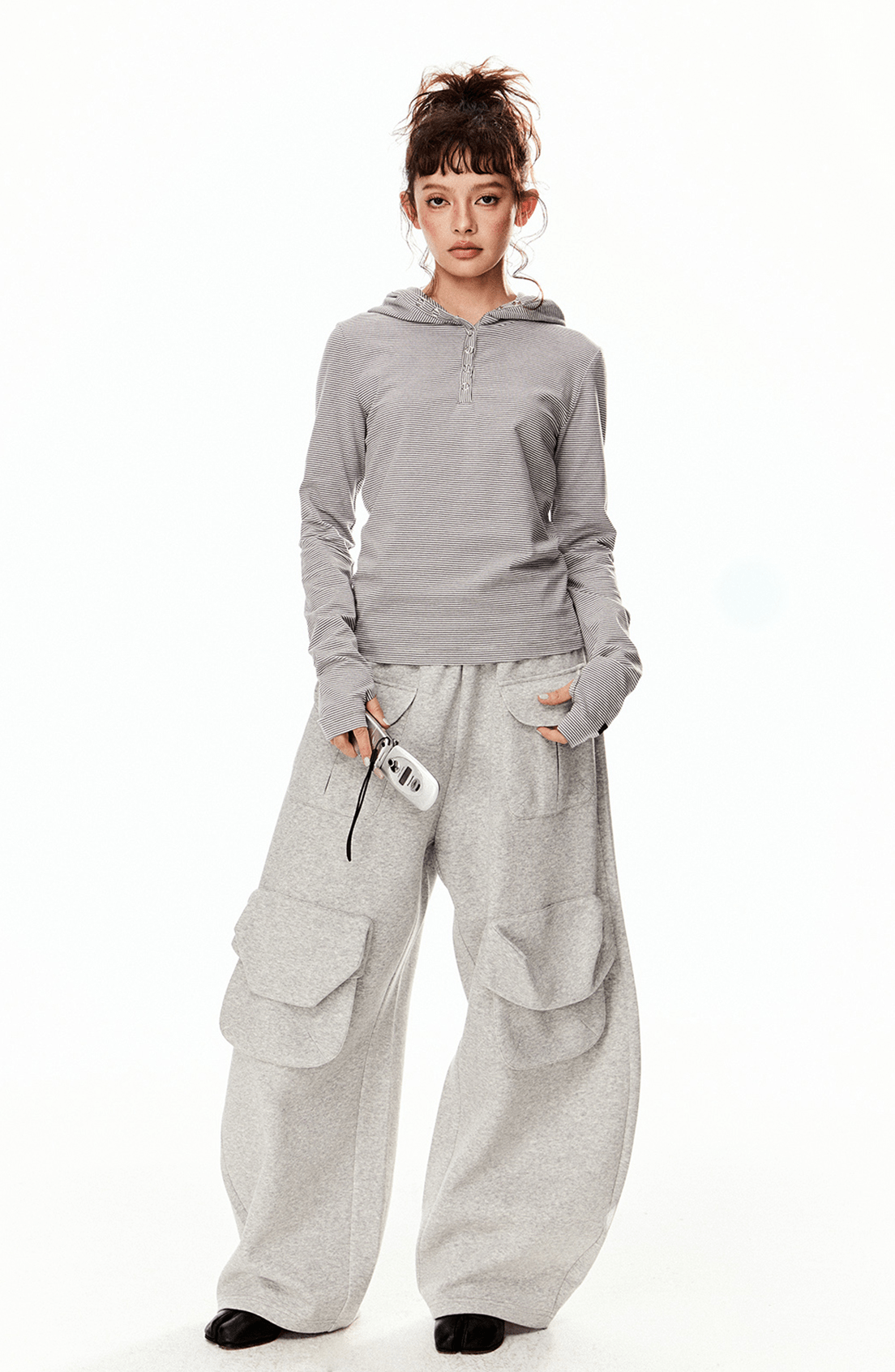 Retro Striped Slim - Fit Hoodie - COPPING THREADS - CT Select