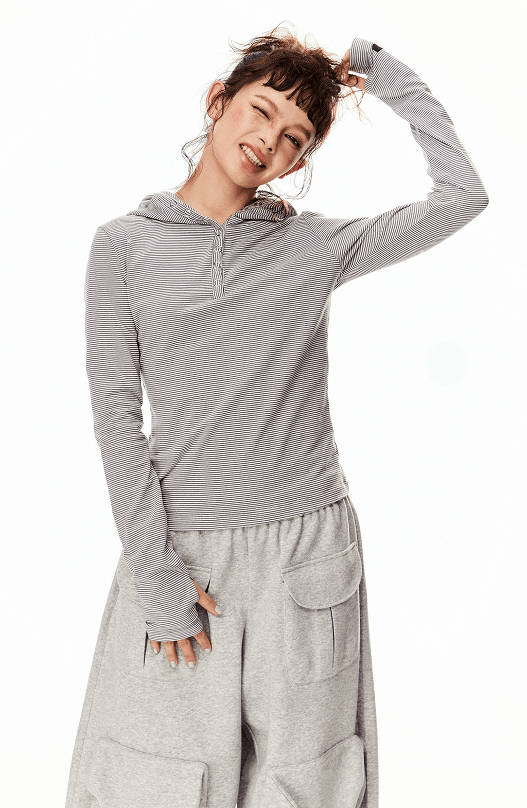 Retro Striped Slim - Fit Hoodie - COPPING THREADS - CT Select