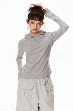 Retro Striped Slim - Fit Hoodie - COPPING THREADS - CT Select