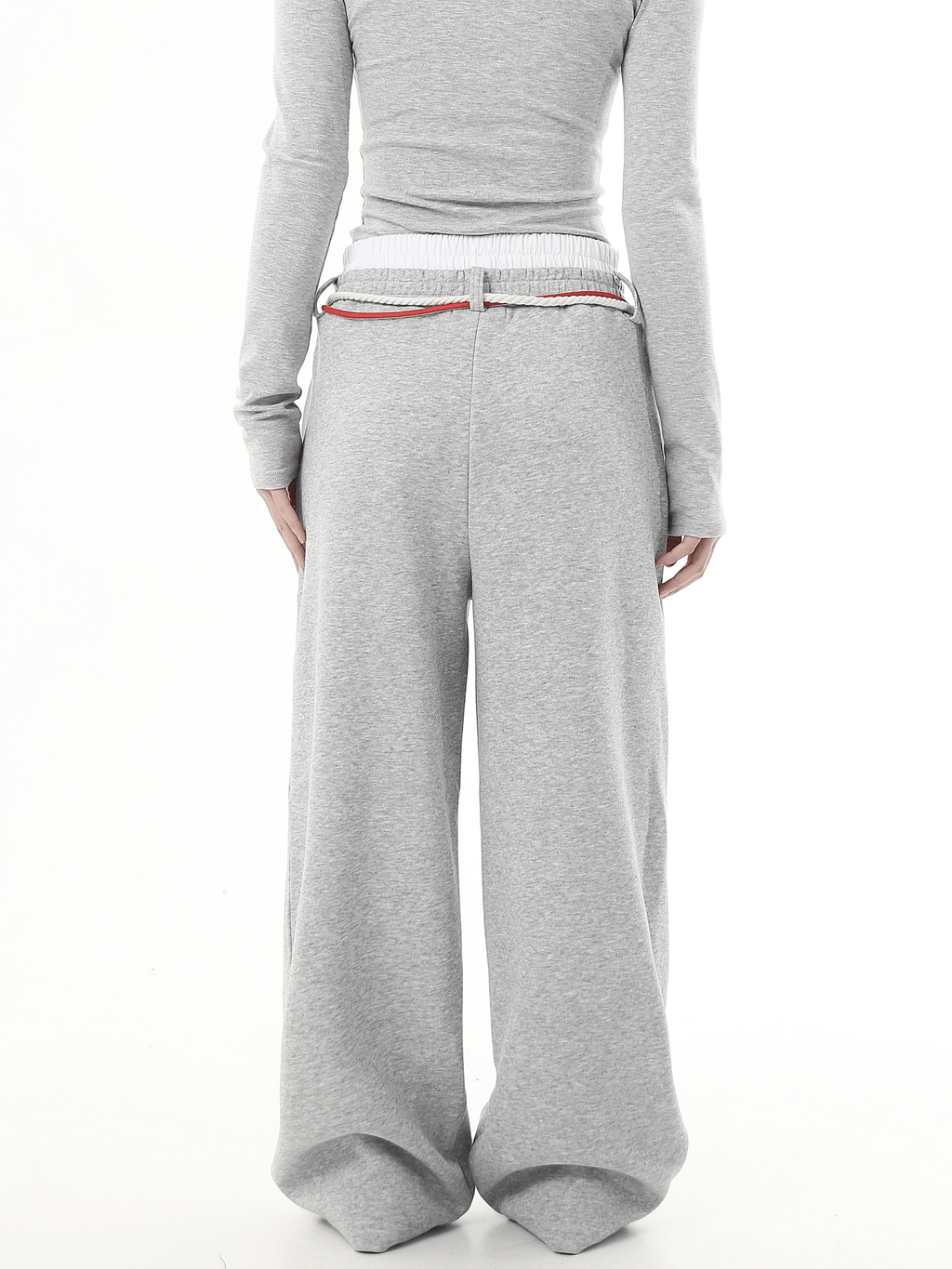 Retro Three - Stripe Drawstring Wide - Leg Sweatpants - COPPING THREADS - CT Select