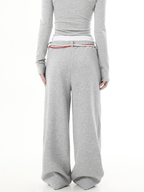 Retro Three - Stripe Drawstring Wide - Leg Sweatpants - COPPING THREADS - CT Select