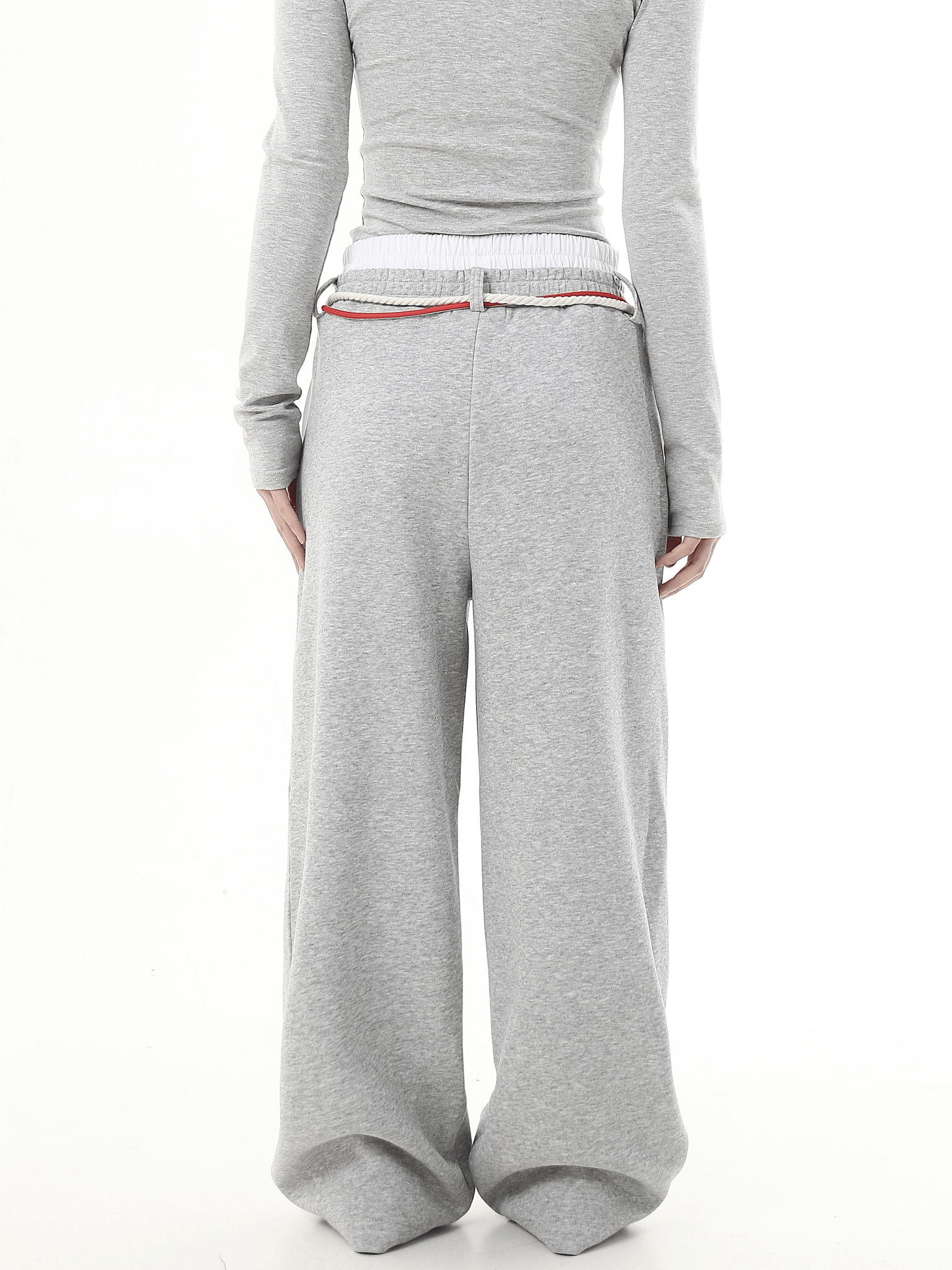 Retro Three - Stripe Drawstring Wide - Leg Sweatpants - COPPING THREADS - CT Select