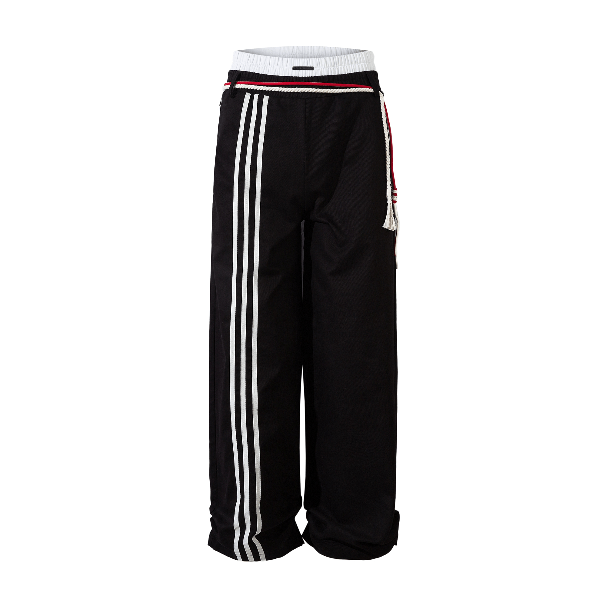 Retro Three - Stripe Drawstring Wide - Leg Sweatpants - COPPING THREADS - CT Select