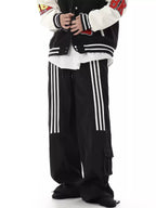 Retro Three - Stripe Wide - Leg Pants - COPPING THREADS - CHICISLAND