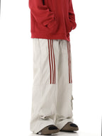 Retro Three - Stripe Wide - Leg Pants - COPPING THREADS - CHICISLAND