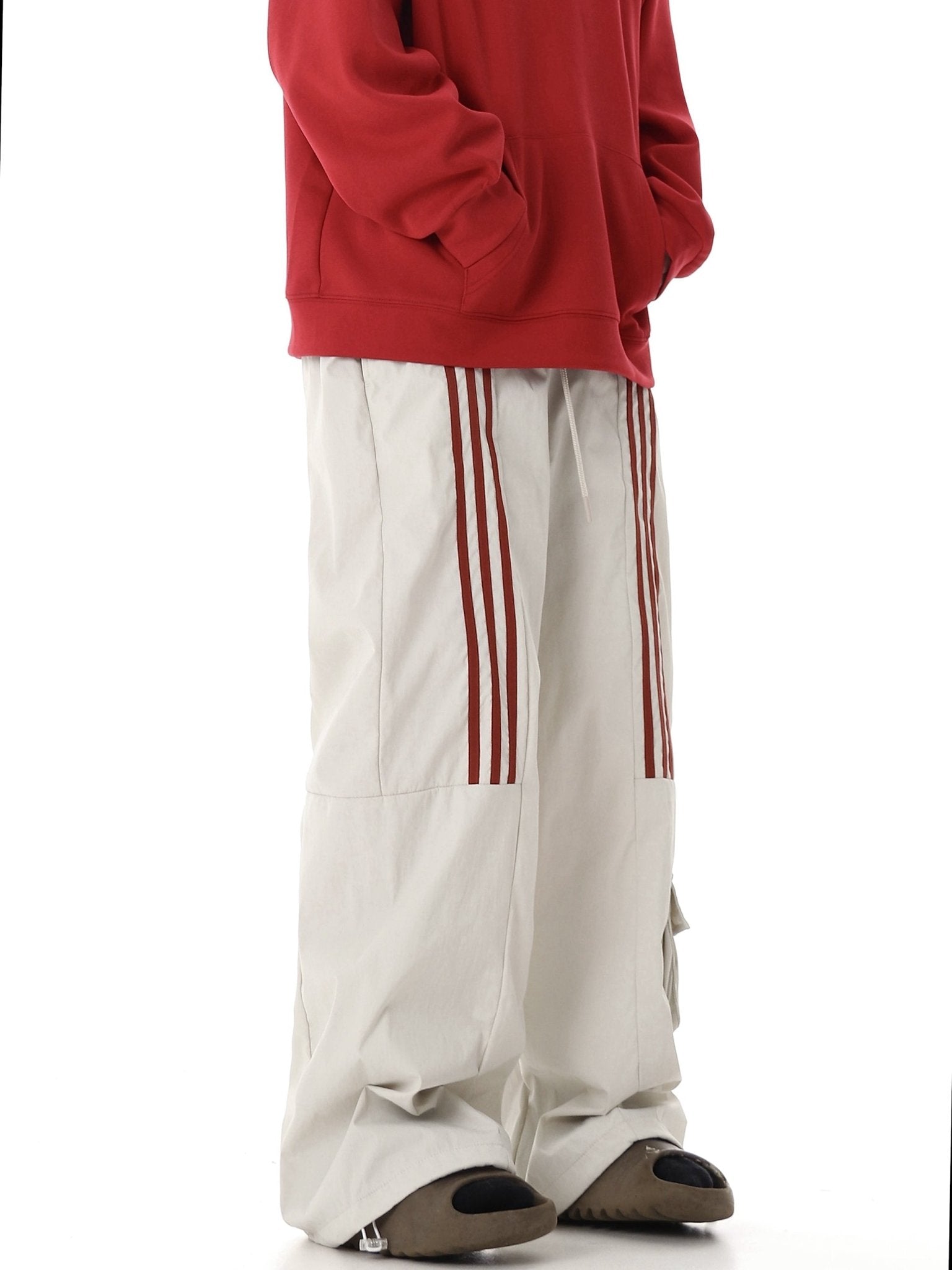 Retro Three - Stripe Wide - Leg Pants - COPPING THREADS - CHICISLAND