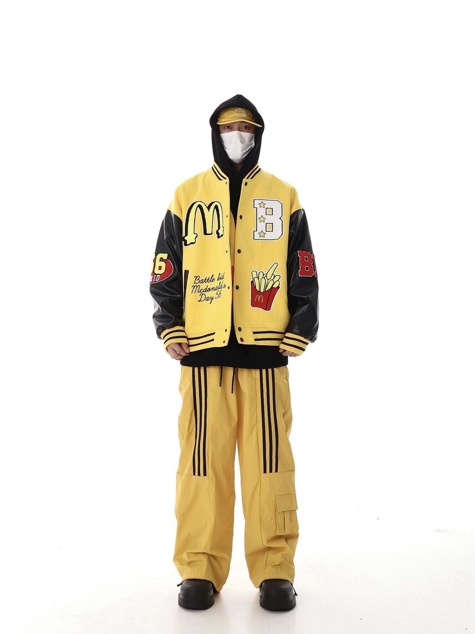 Retro Three - Stripe Wide - Leg Pants - COPPING THREADS - CHICISLAND