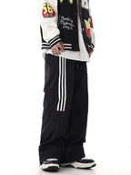 Retro Three - Stripe Wide - Leg Pants - COPPING THREADS - CHICISLAND