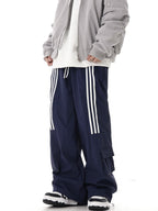 Retro Three - Stripe Wide - Leg Pants - COPPING THREADS - CHICISLAND