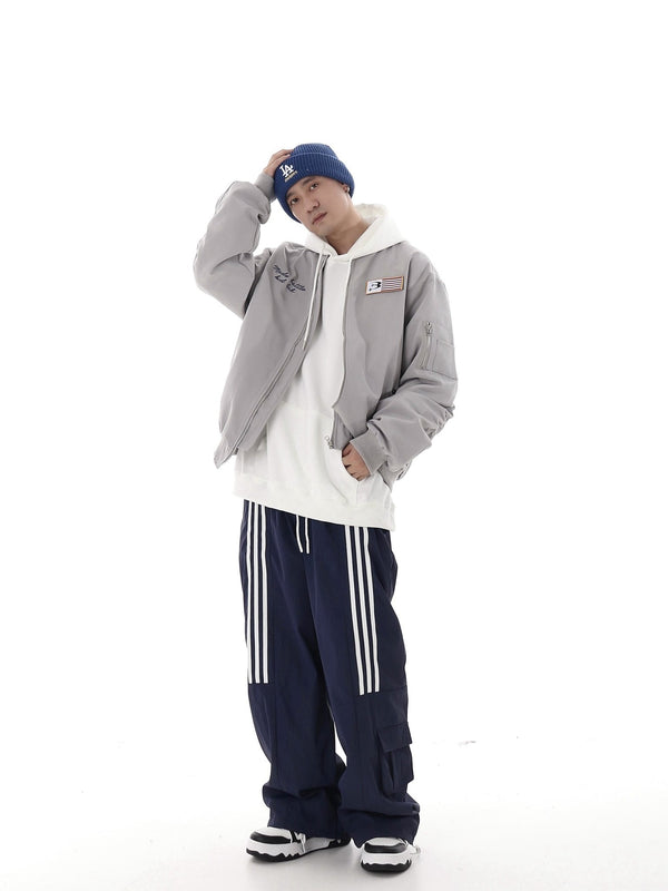 Retro Three - Stripe Wide - Leg Pants - COPPING THREADS - CHICISLAND