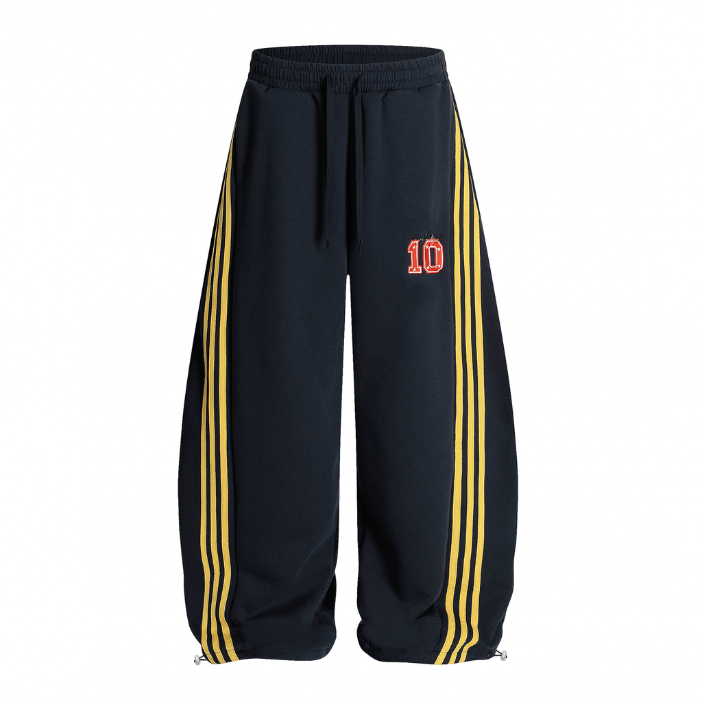 Retro Track Stripe Wide - Leg Sweatpants - COPPING THREADS - CT Select