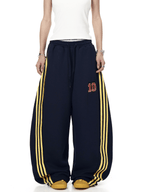 Retro Track Stripe Wide - Leg Sweatpants - COPPING THREADS - CT Select