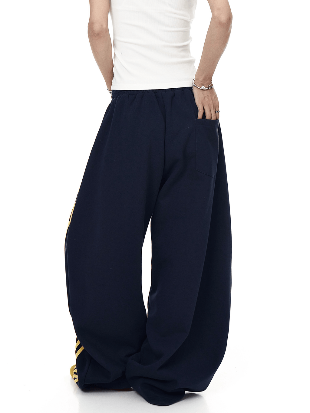 Retro Track Stripe Wide - Leg Sweatpants - COPPING THREADS - CT Select