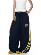 Retro Track Stripe Wide - Leg Sweatpants - COPPING THREADS - CT Select